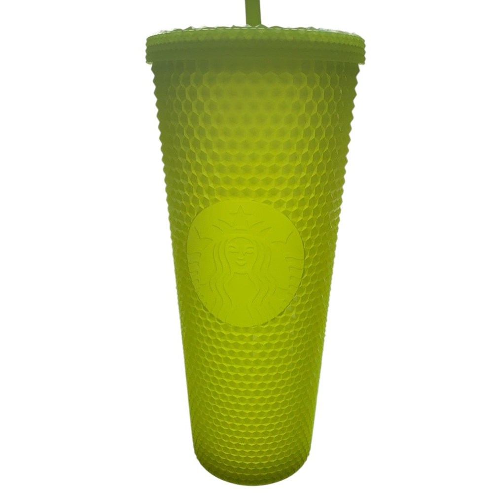 Starbucks Neon Green Textured Tumbler